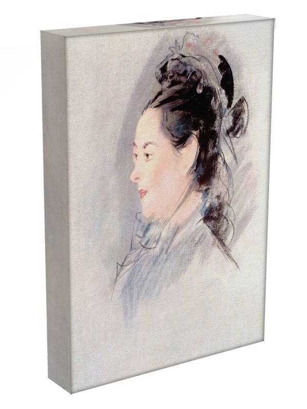 Lady with Hair Up by manet Canvas Print or Poster - Canvas Art Rocks - 3
