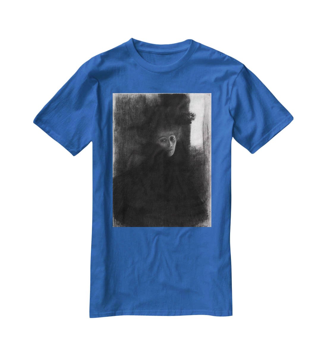 Lady with a hat and Cape by Klimt T-Shirt - Canvas Art Rocks - 2