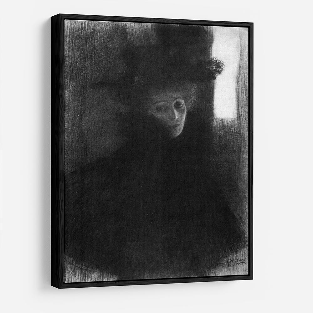 Lady with a hat and Cape by Klimt HD Metal Print