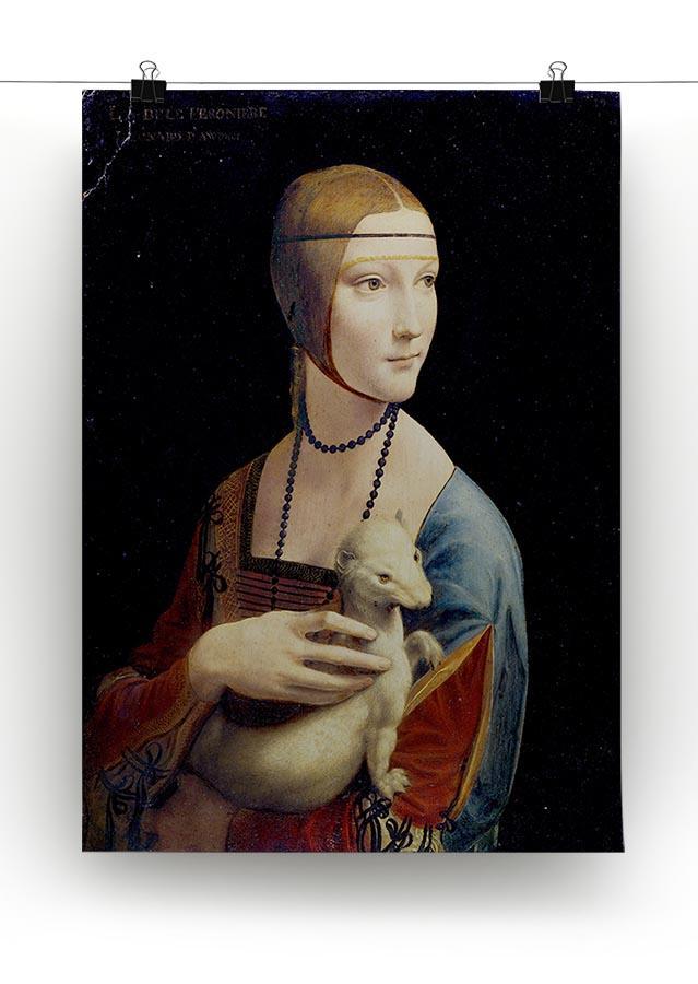 Lady with an Ermine by Da Vinci Canvas Print & Poster - Canvas Art Rocks - 2