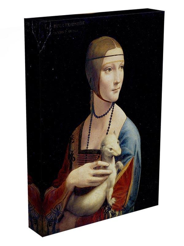 Lady with an Ermine by Da Vinci Canvas Print & Poster - Canvas Art Rocks - 3
