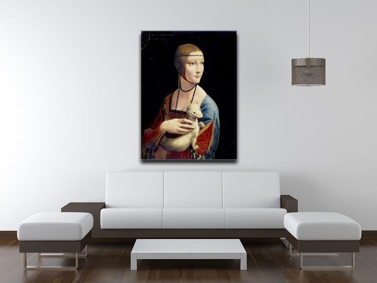Lady with an Ermine by Da Vinci Canvas Print & Poster - Canvas Art Rocks - 4