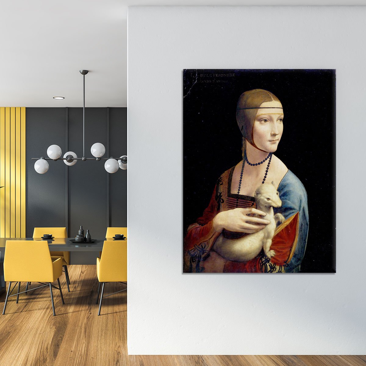 Lady with an Ermine by Da Vinci Canvas Print or Poster