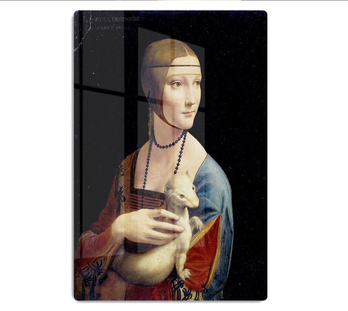 Lady with an Ermine by Da Vinci HD Metal Print