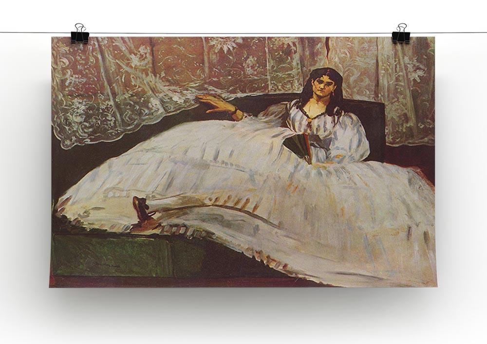 Lady with fan by Manet Canvas Print or Poster - Canvas Art Rocks - 2