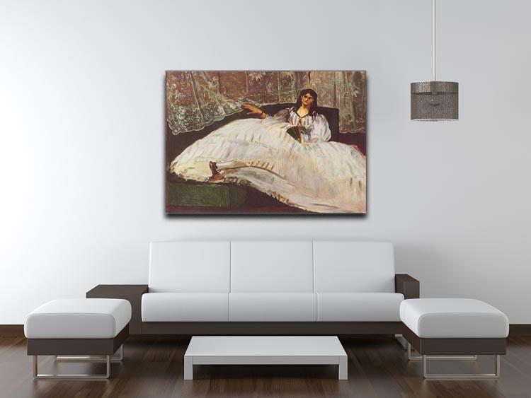 Lady with fan by Manet Canvas Print or Poster - Canvas Art Rocks - 4
