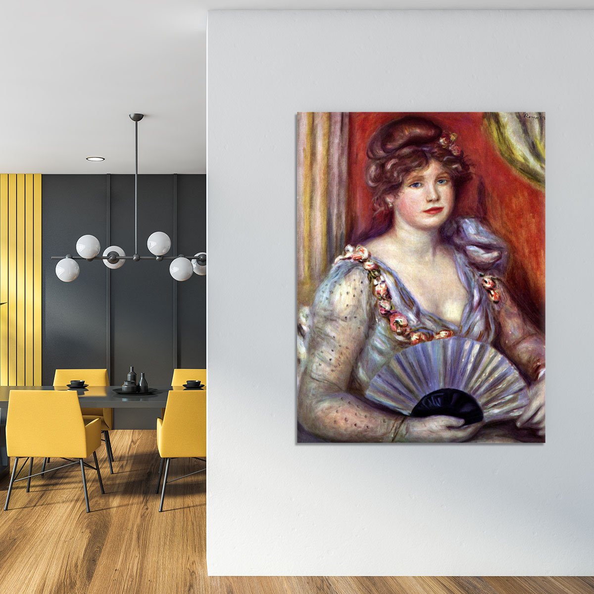 Lady with fan by Renoir Canvas Print or Poster