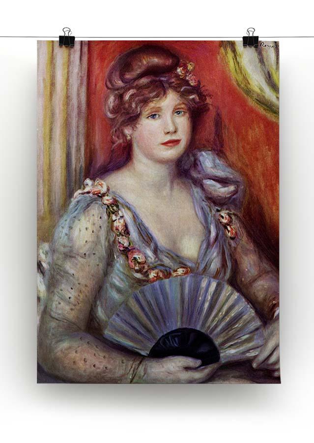 Lady with fan by Renoir Canvas Print or Poster - Canvas Art Rocks - 2