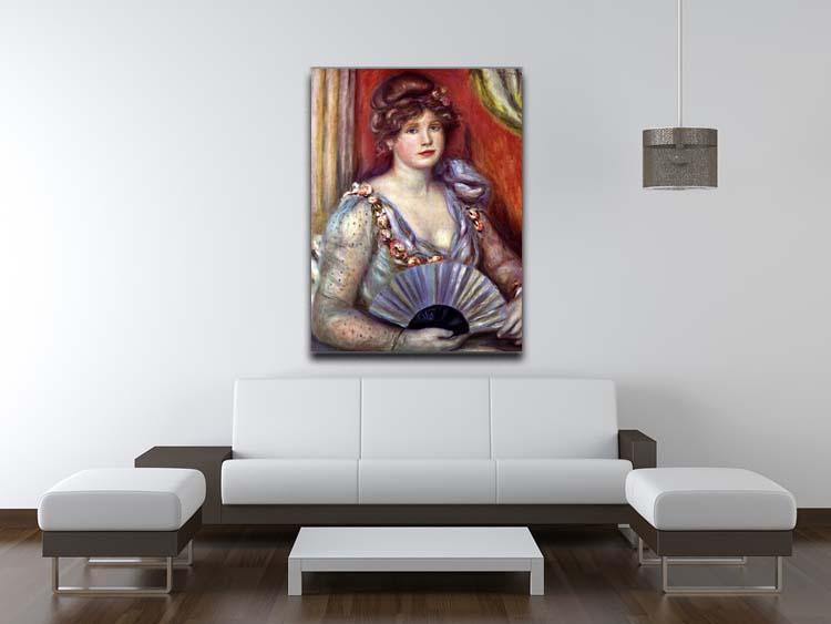 Lady with fan by Renoir Canvas Print or Poster - Canvas Art Rocks - 4