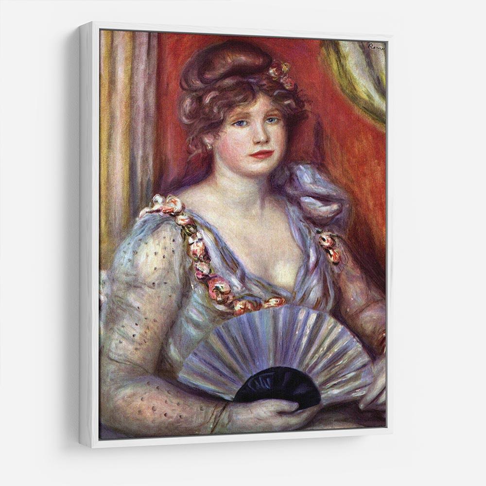 Lady with fan by Renoir HD Metal Print