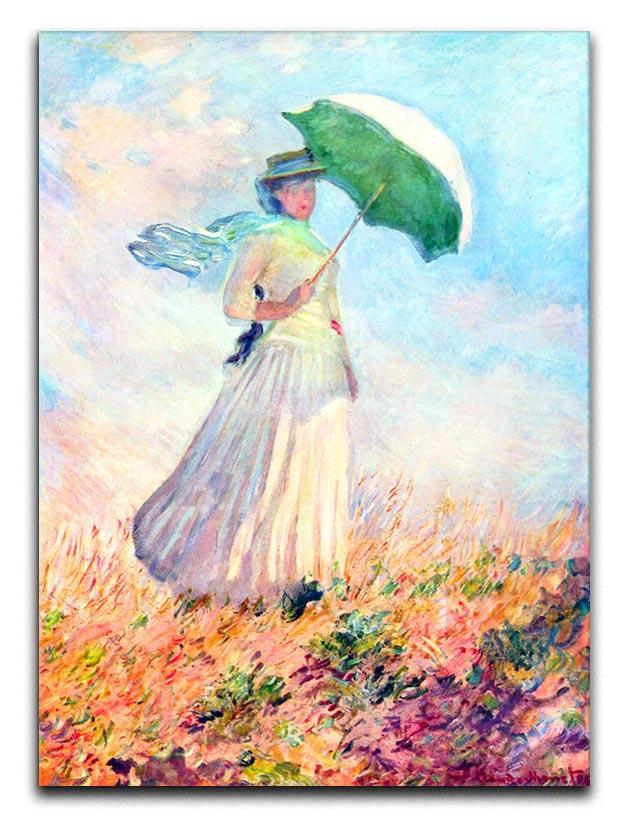 Lady with sunshade study by Monet Canvas Print & Poster  - Canvas Art Rocks - 1