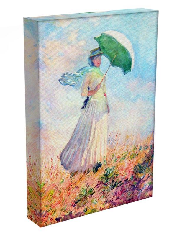 Lady with sunshade study by Monet Canvas Print & Poster - Canvas Art Rocks - 3
