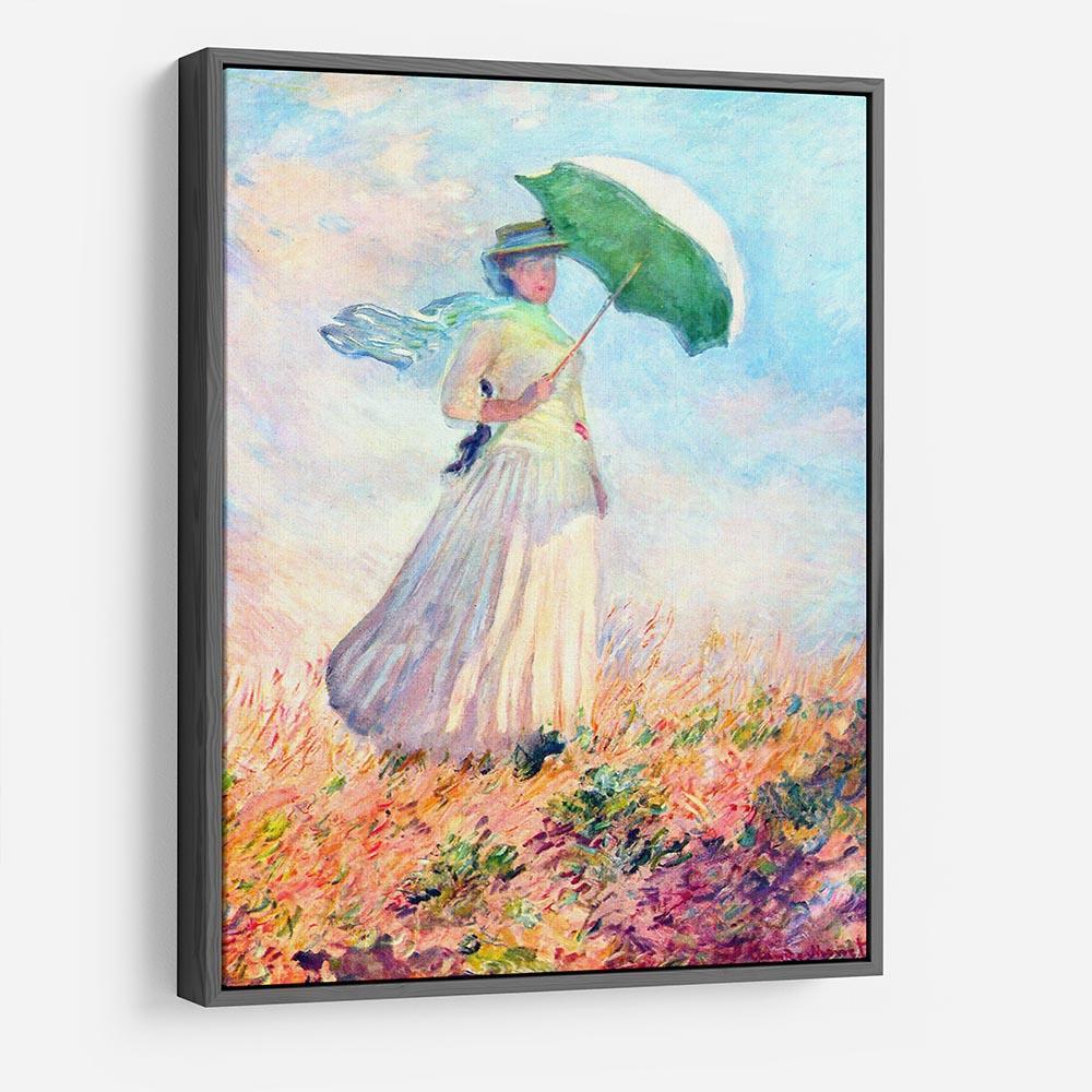 Lady with sunshade study by Monet HD Metal Print