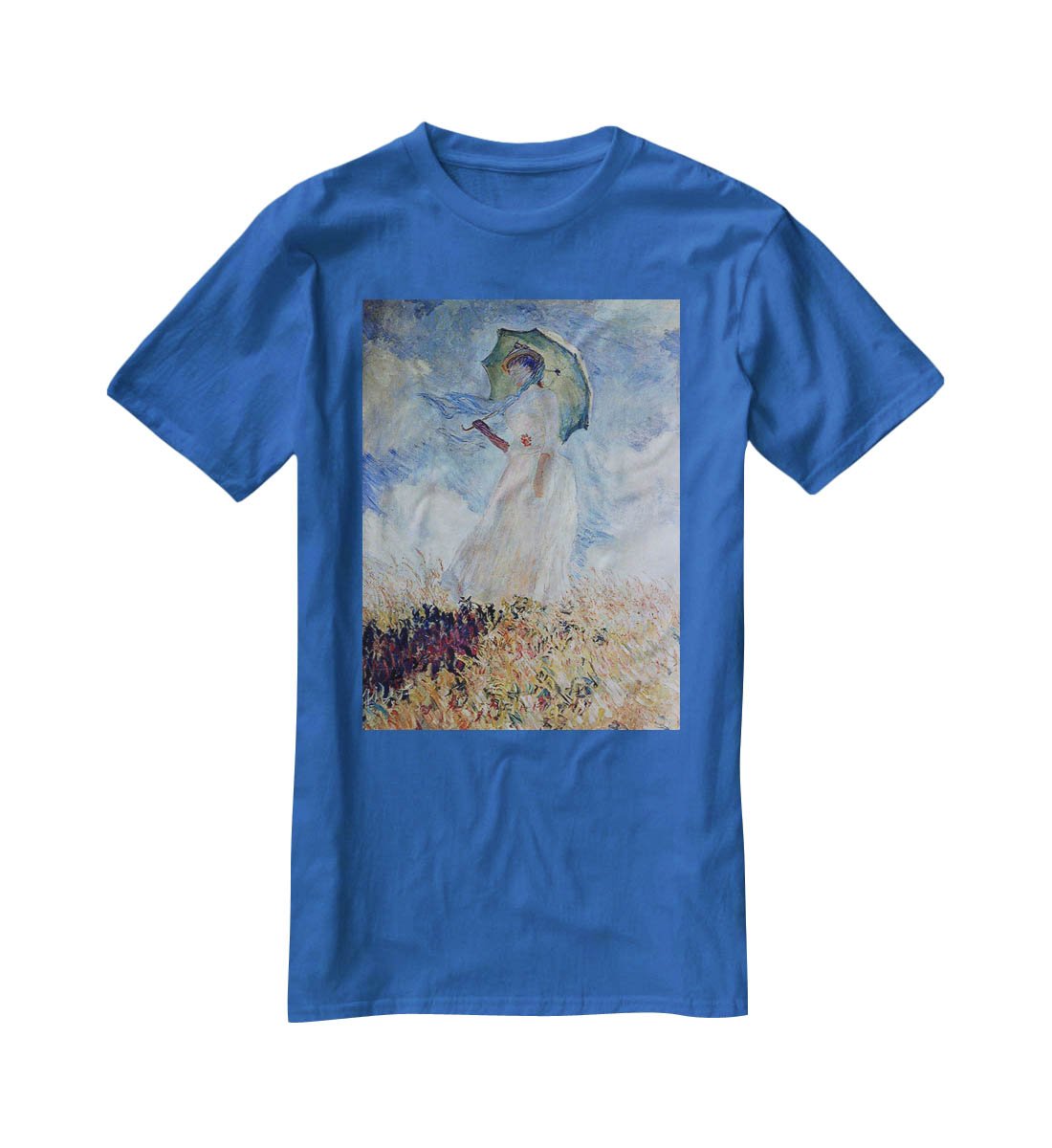 Lady with umbrella T-Shirt - Canvas Art Rocks - 2