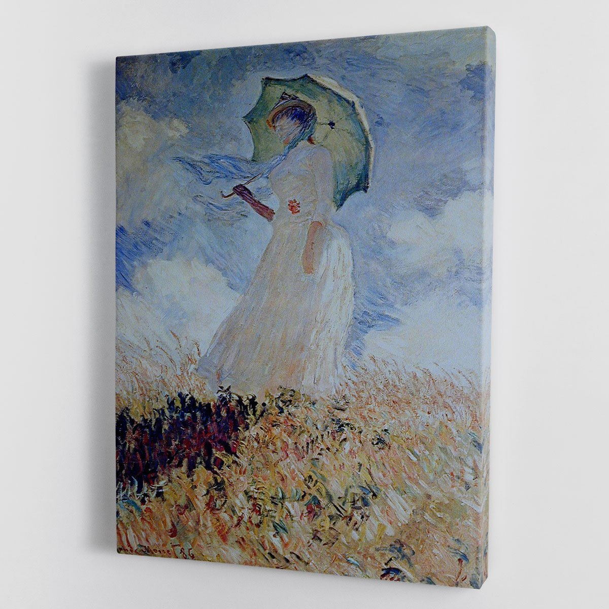 Lady with umbrella Canvas Print or Poster