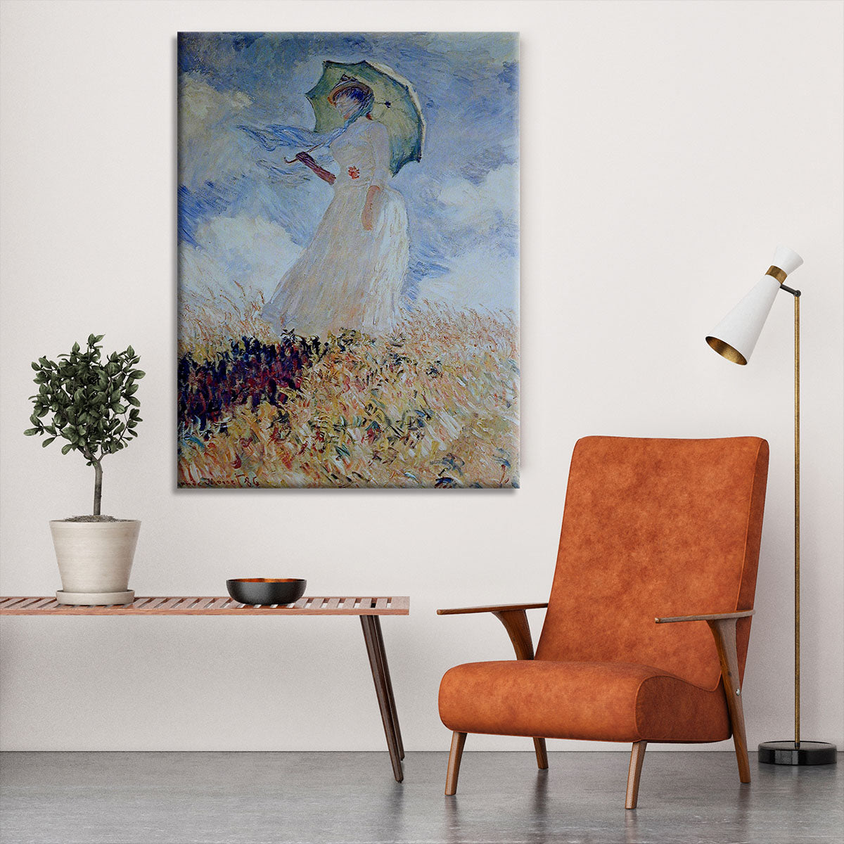 Lady with umbrella Canvas Print or Poster - Canvas Art Rocks - 6
