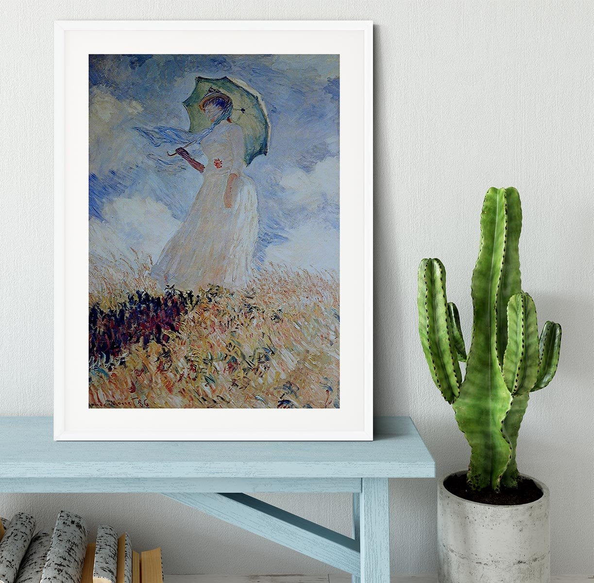 Lady with umbrella Framed Print - Canvas Art Rocks - 5