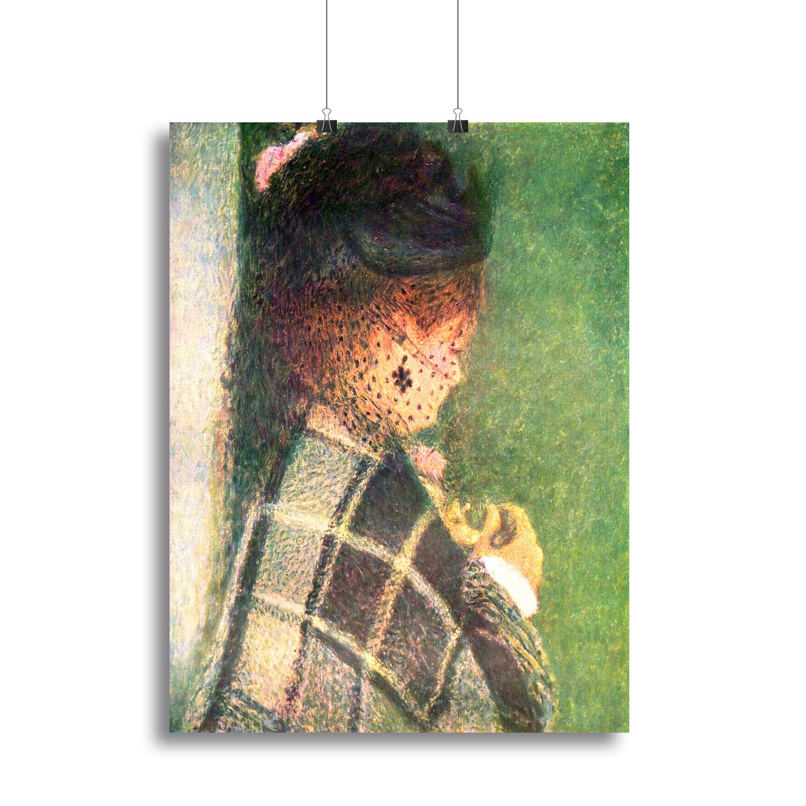 Lady with veil by Renoir Canvas Print or Poster