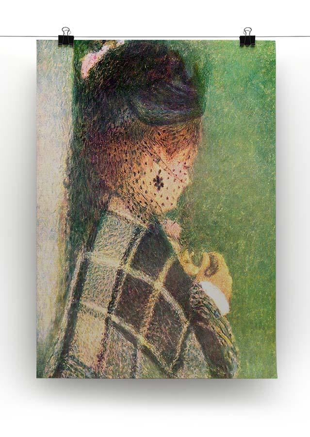 Lady with veil by Renoir Canvas Print or Poster - Canvas Art Rocks - 2