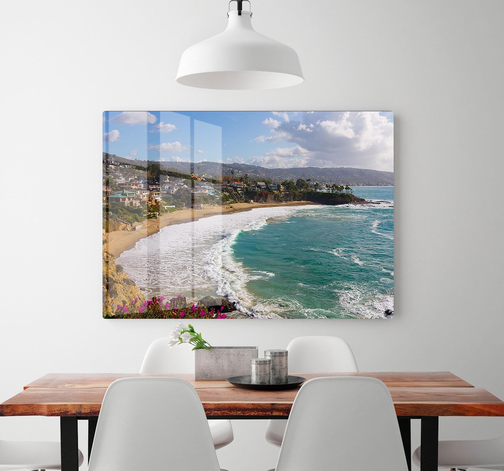 Laguna Beach Crescent Cove HD Metal Print - Canvas Art Rocks - 2