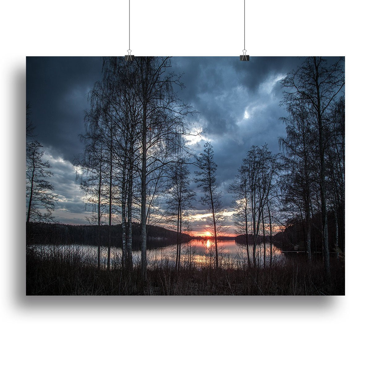 Lake Sunset Canvas Print or Poster