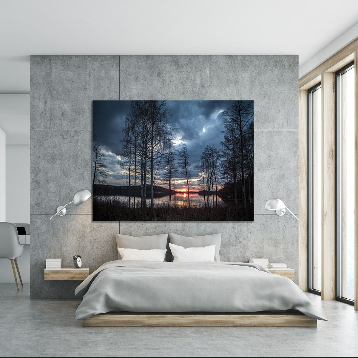 Lake Sunset Canvas Print or Poster