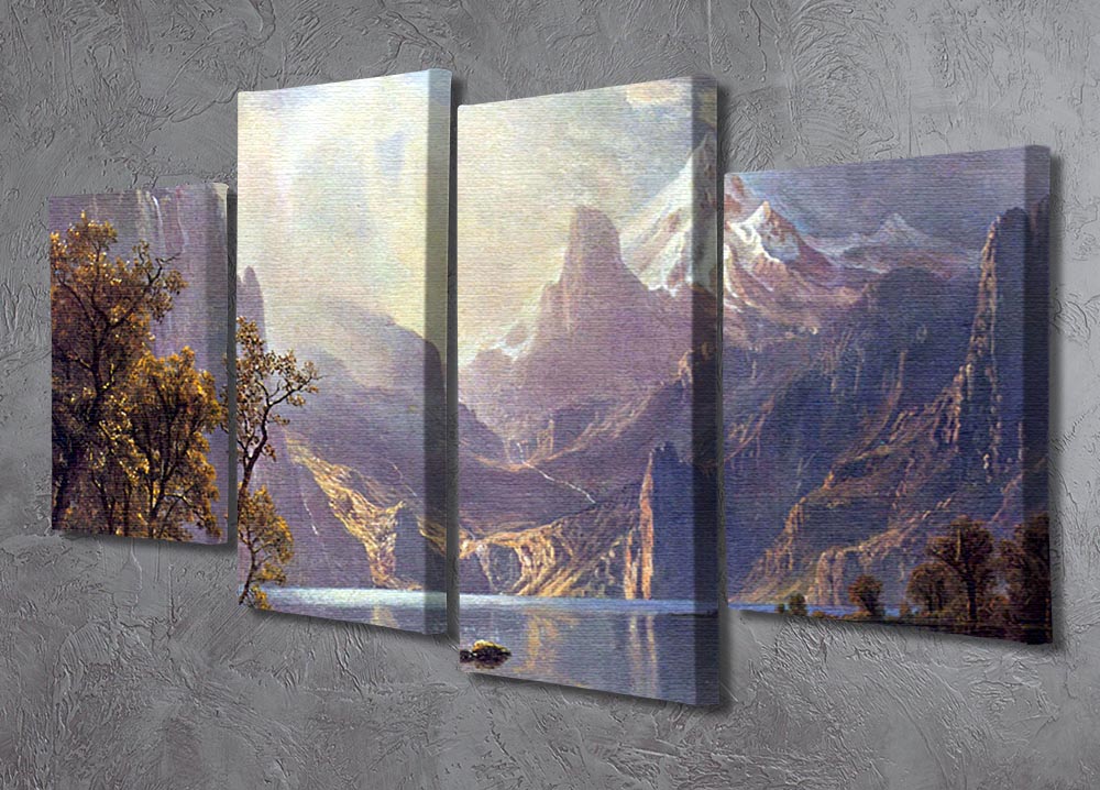 Lake Tahoe by Bierstadt 4 Split Panel Canvas - Canvas Art Rocks - 2