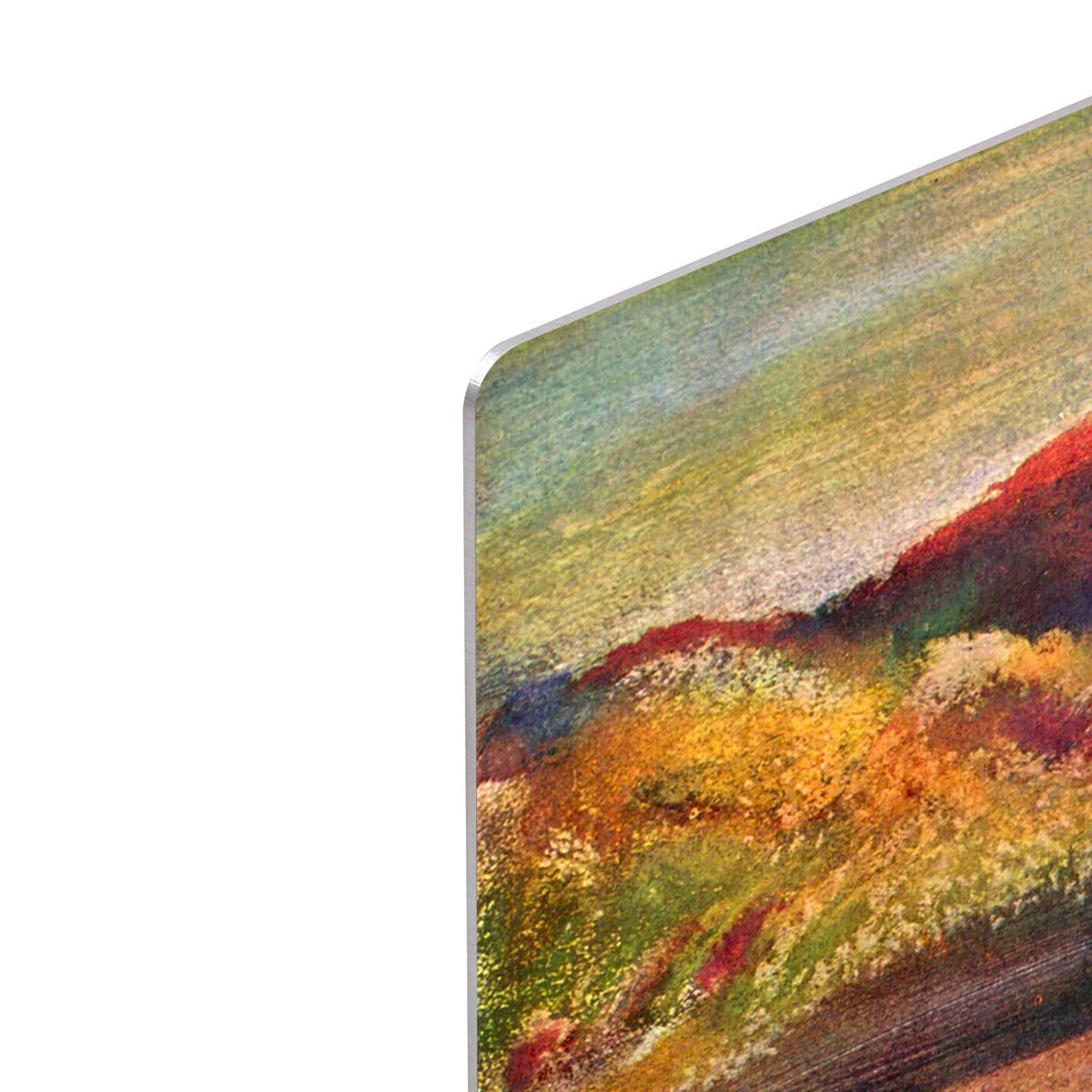 Lake and mountains by Degas HD Metal Print - Canvas Art Rocks - 4