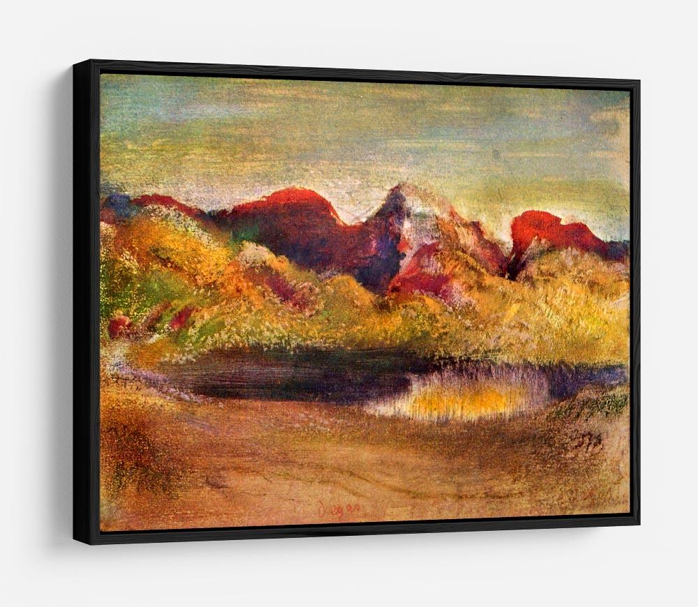 Lake and mountains by Degas HD Metal Print - Canvas Art Rocks - 6