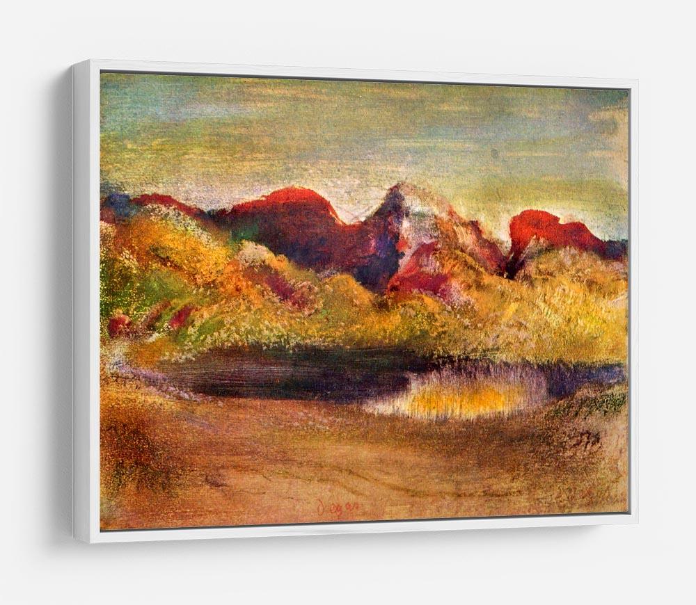 Lake and mountains by Degas HD Metal Print - Canvas Art Rocks - 7