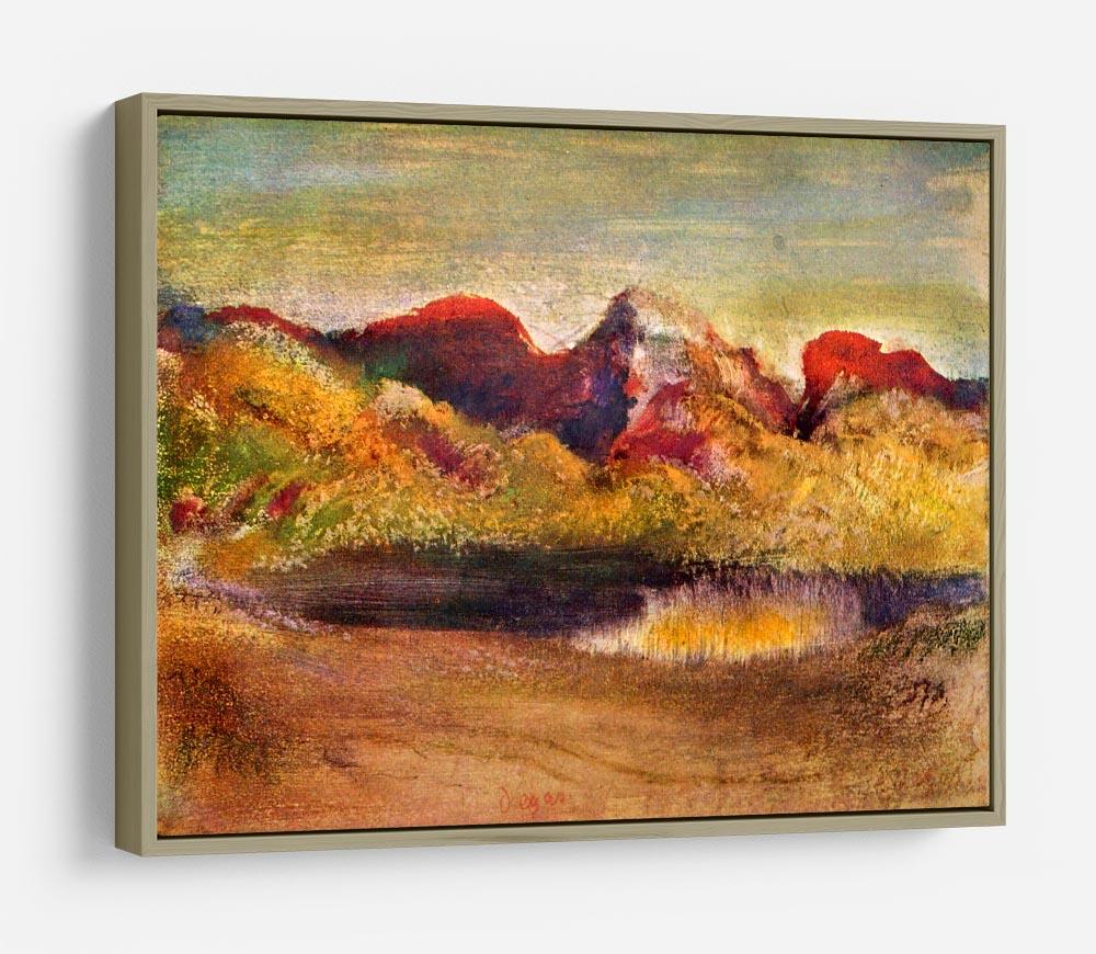 Lake and mountains by Degas HD Metal Print - Canvas Art Rocks - 8