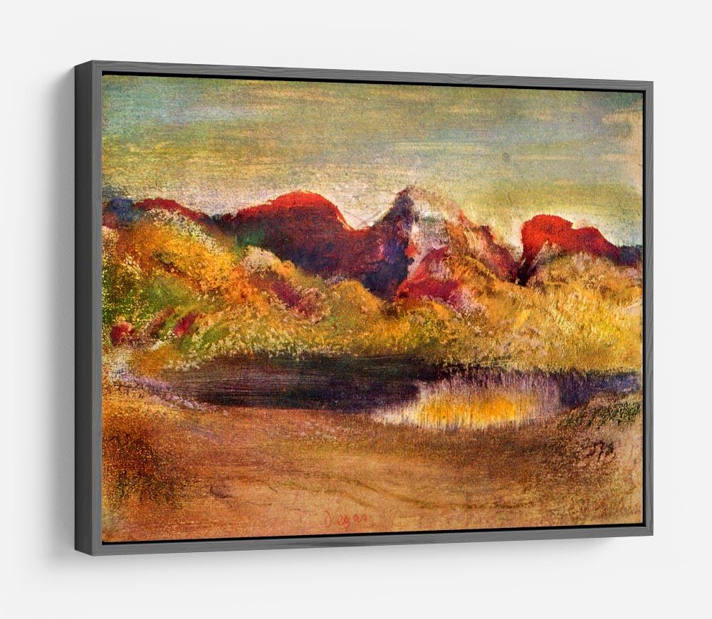 Lake and mountains by Degas HD Metal Print - Canvas Art Rocks - 9