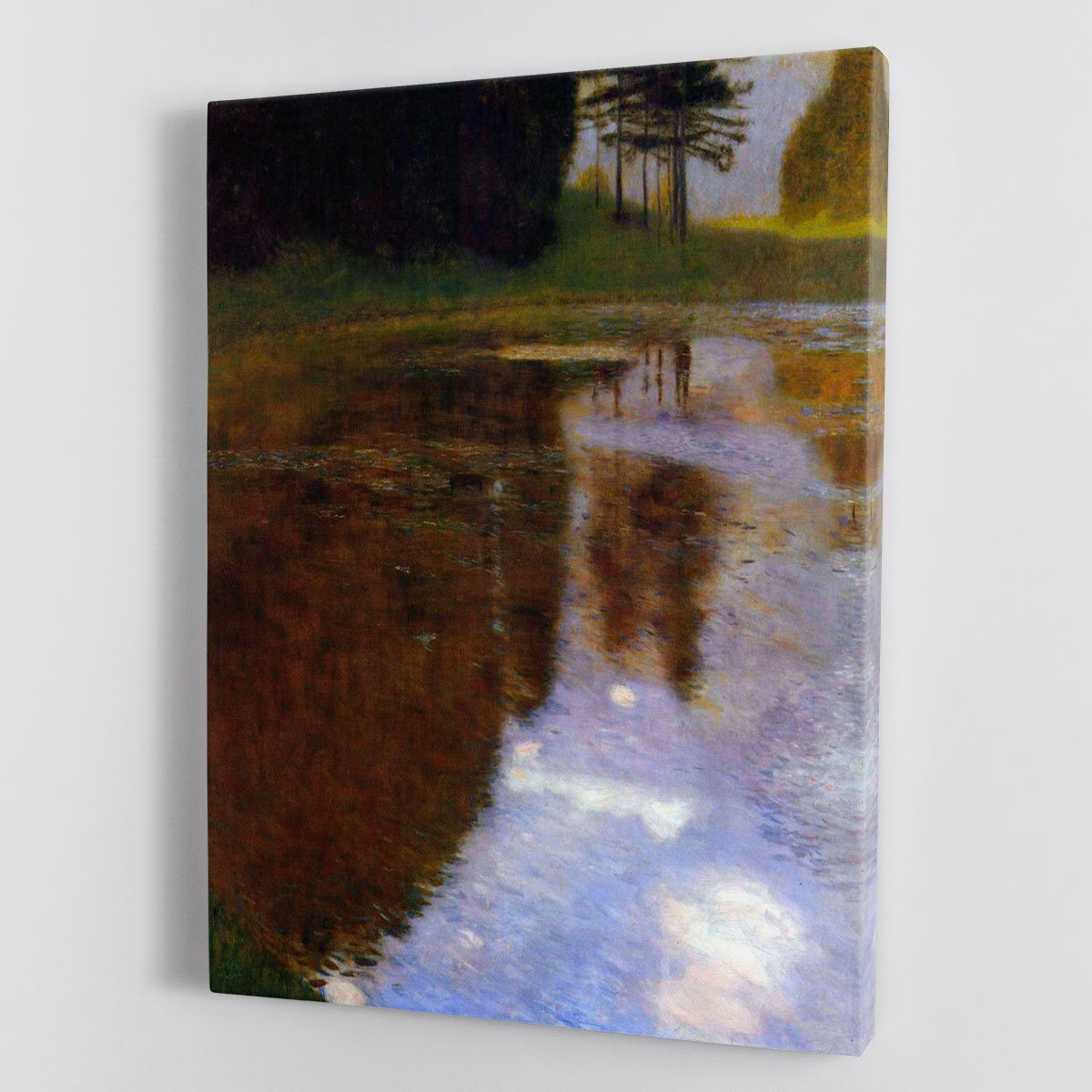 Lake in front of the Castle by Klimt Canvas Print or Poster