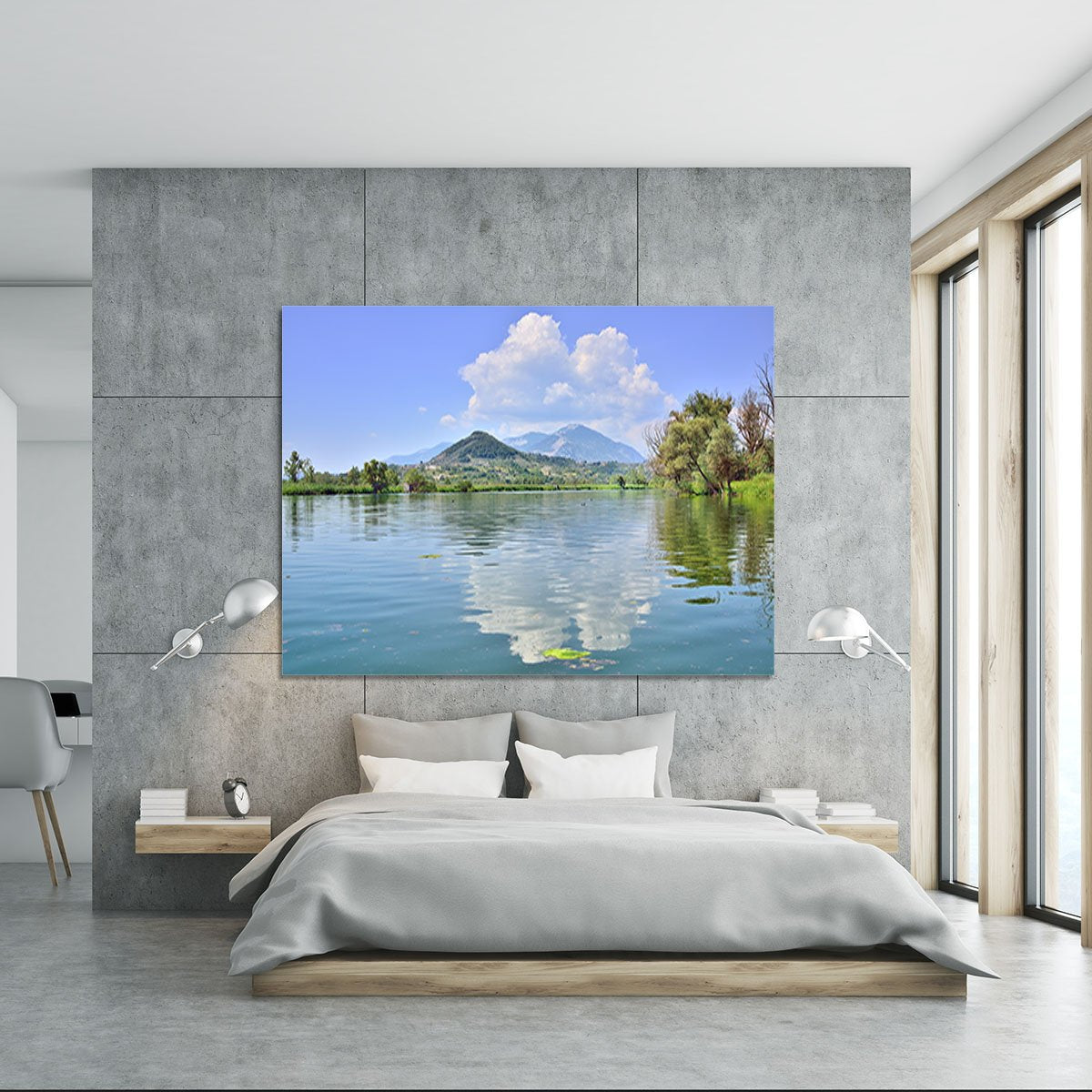 Lake of Posta Fibreno Canvas Print or Poster