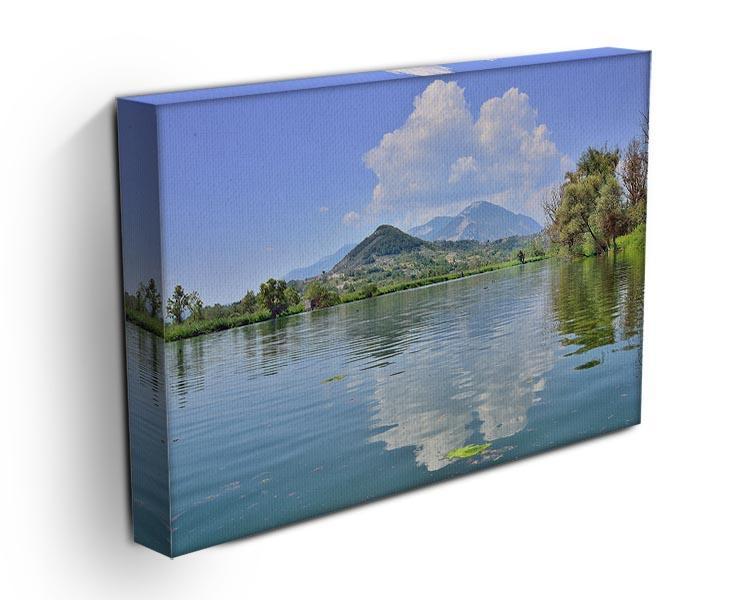 Lake of Posta Fibreno Canvas Print or Poster - Canvas Art Rocks - 3