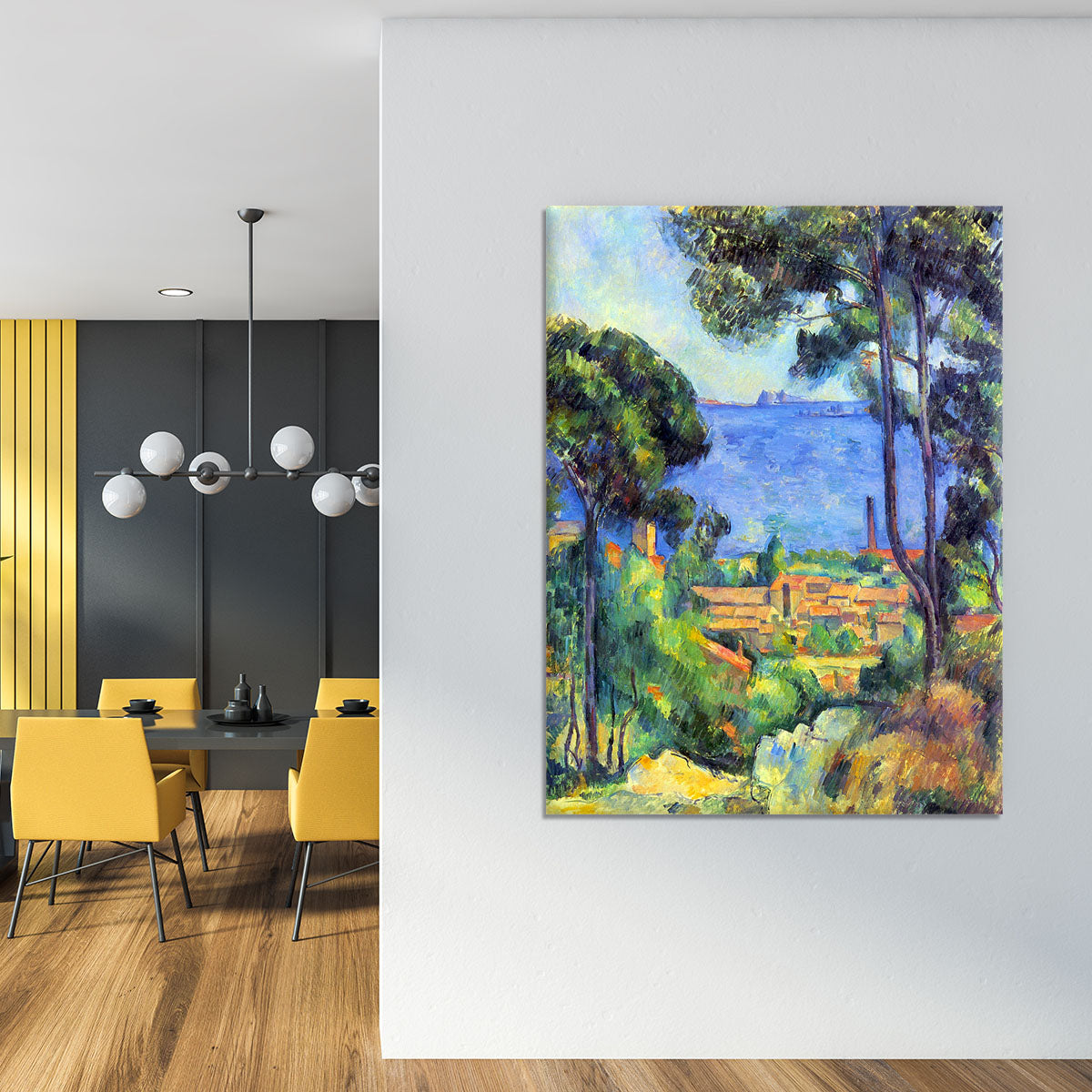 Land scape by Cezanne Canvas Print or Poster - Canvas Art Rocks - 4