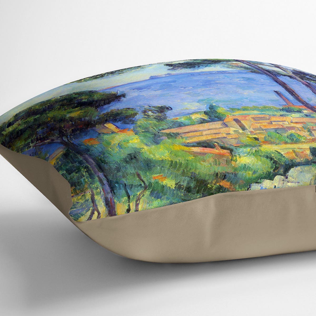 Land scape by Cezanne Cushion - Canvas Art Rocks - 2