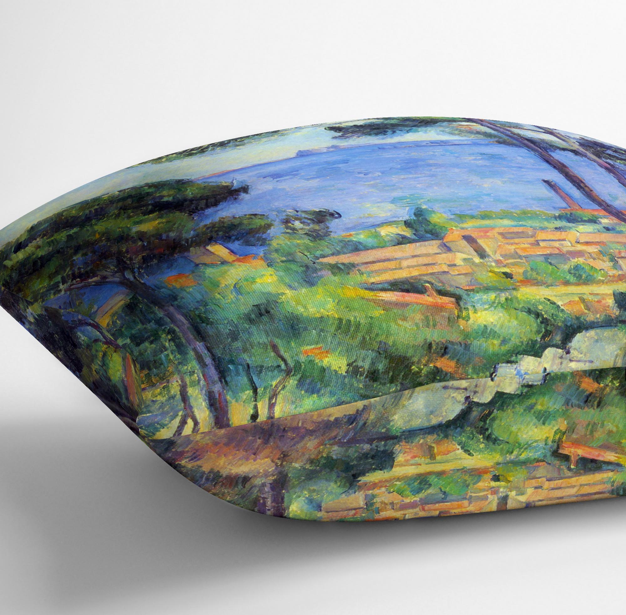 Land scape by Cezanne Cushion - Canvas Art Rocks - 3