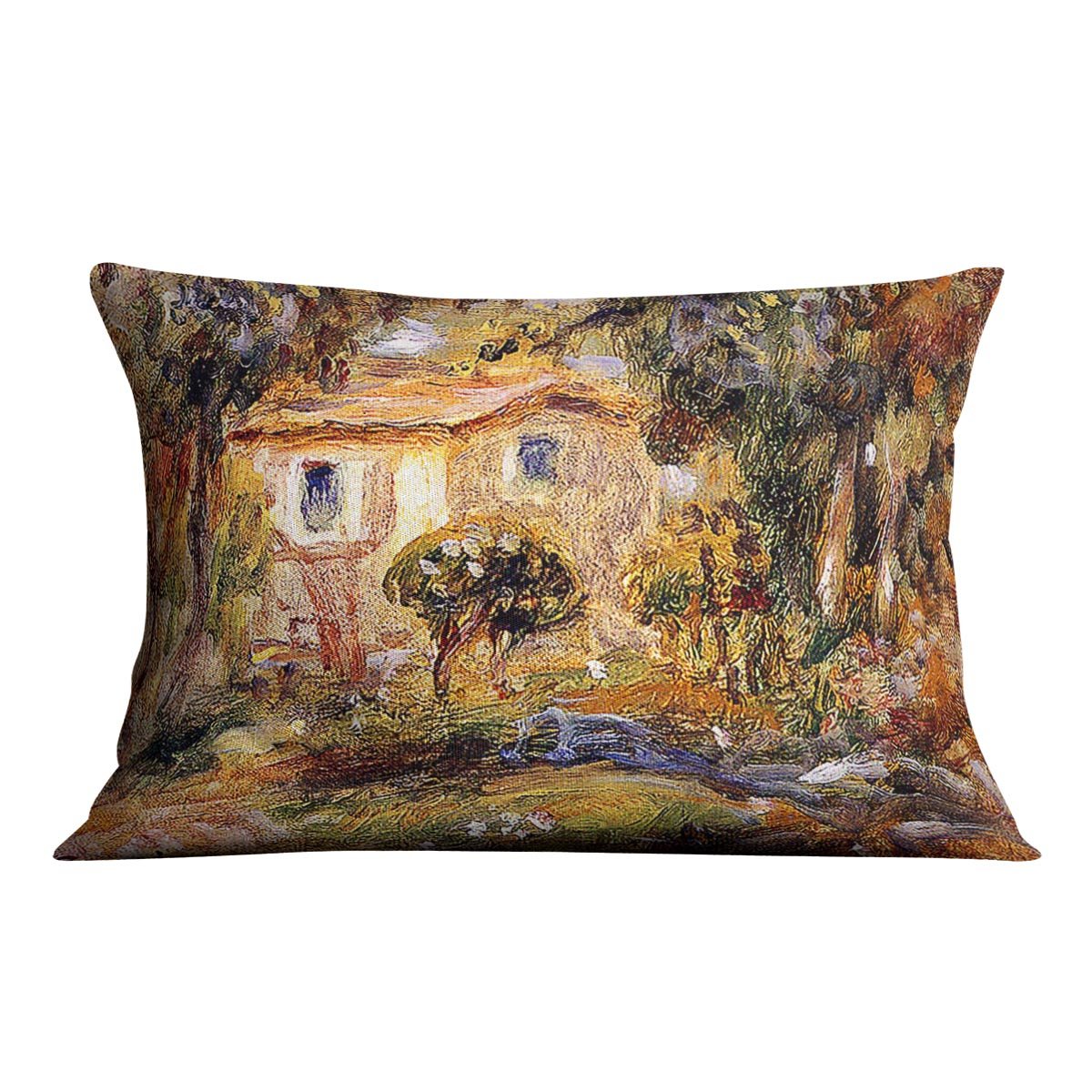 Landscape1 by Renoir Throw Pillow