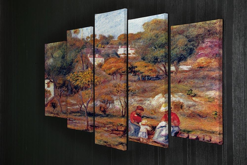 Landscape at Cagnes by Renoir 5 Split Panel Canvas - Canvas Art Rocks - 2