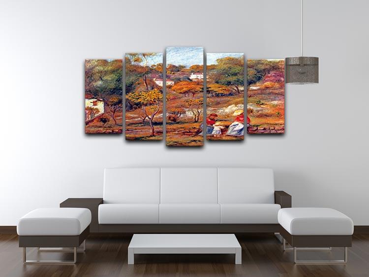 Landscape at Cagnes by Renoir 5 Split Panel Canvas - Canvas Art Rocks - 3