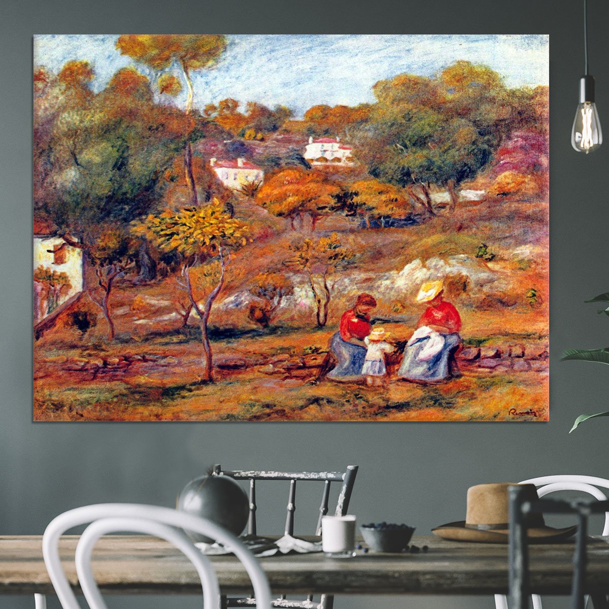 Landscape at Cagnes by Renoir Canvas Print or Poster