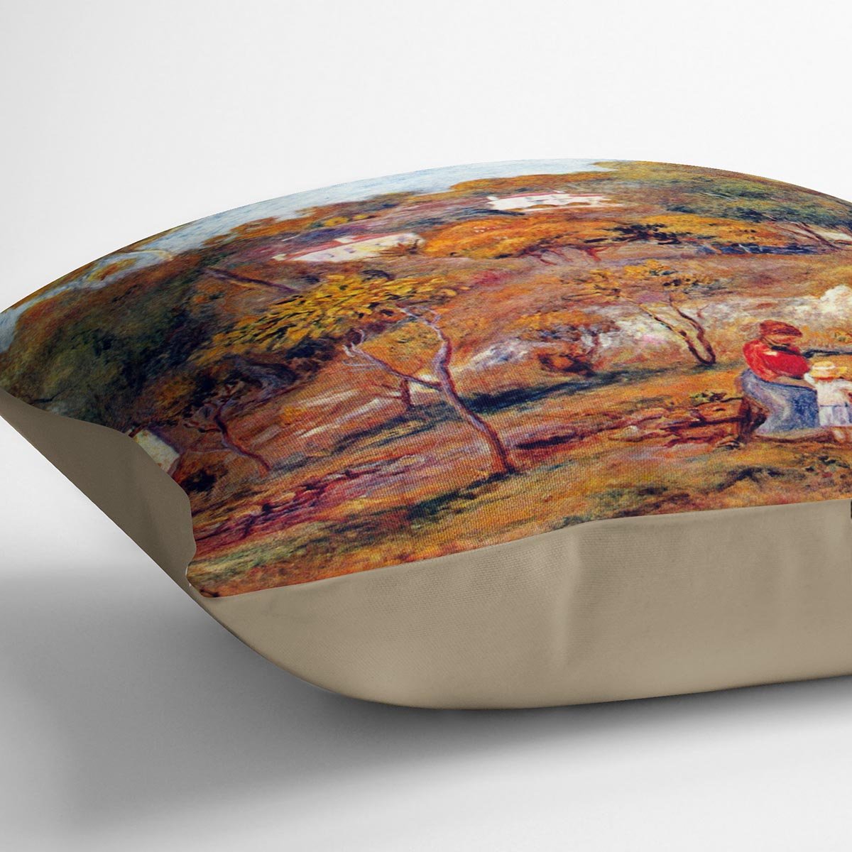 Landscape at Cagnes by Renoir Throw Pillow