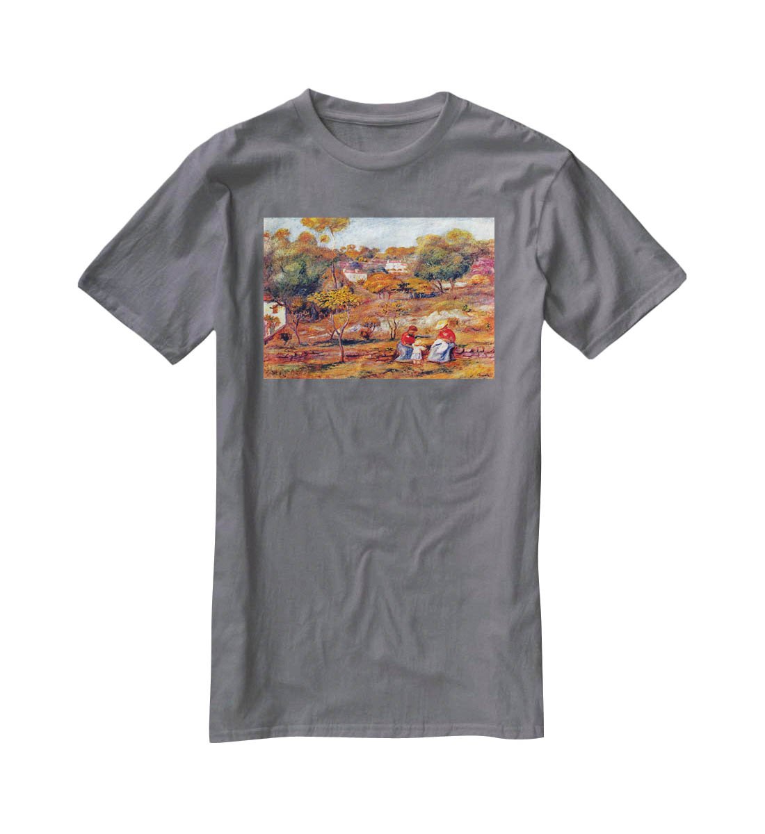 Landscape at Cagnes by Renoir T-Shirt - Canvas Art Rocks - 3