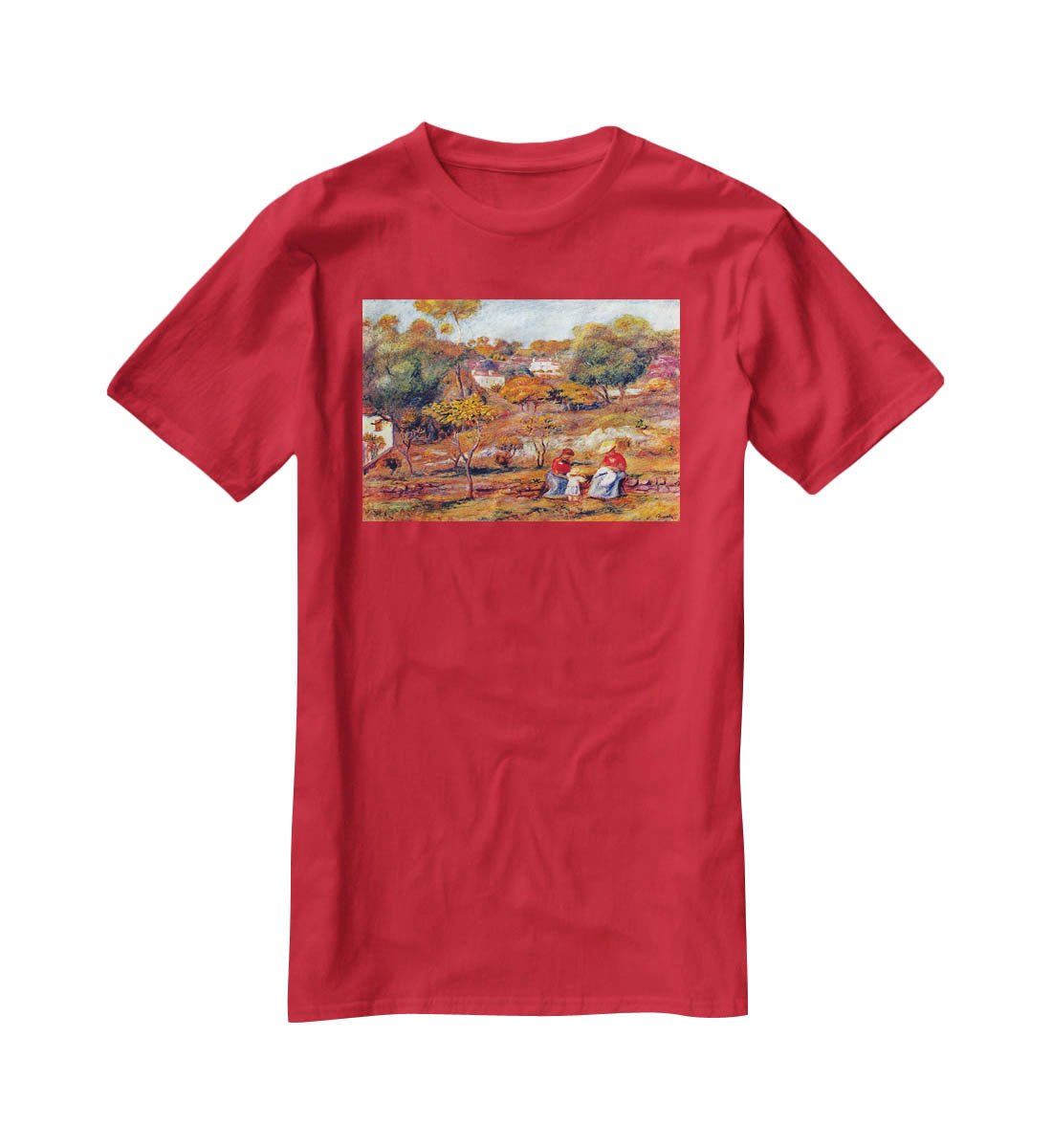Landscape at Cagnes by Renoir T-Shirt - Canvas Art Rocks - 4