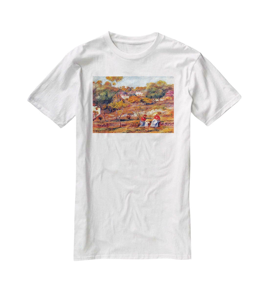 Landscape at Cagnes by Renoir T-Shirt - Canvas Art Rocks - 5