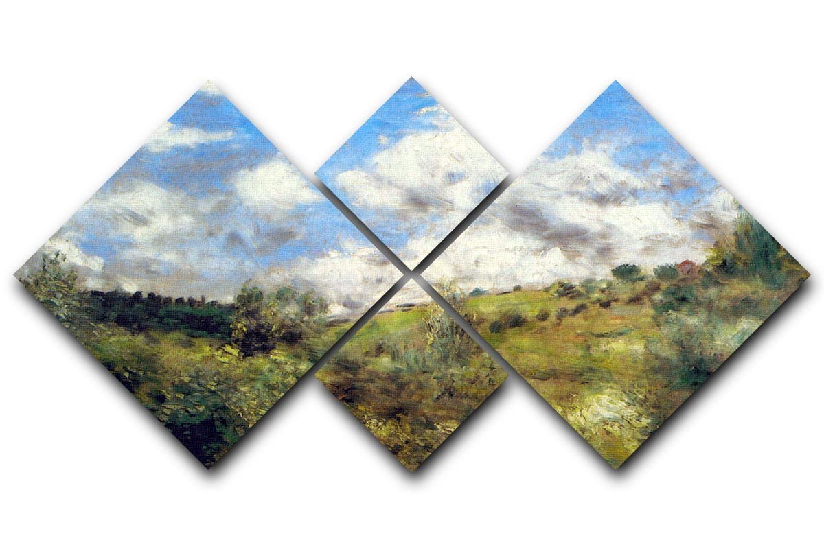 Landscape by Renoir 4 Square Multi Panel Canvas  - Canvas Art Rocks - 1