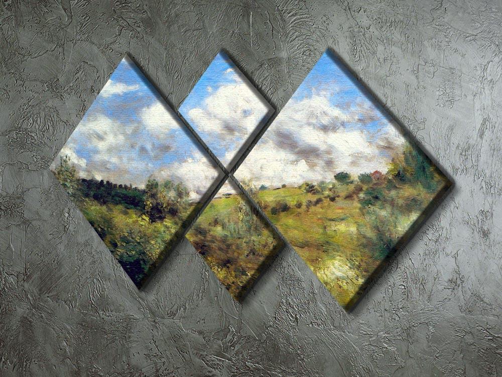 Landscape by Renoir 4 Square Multi Panel Canvas - Canvas Art Rocks - 2