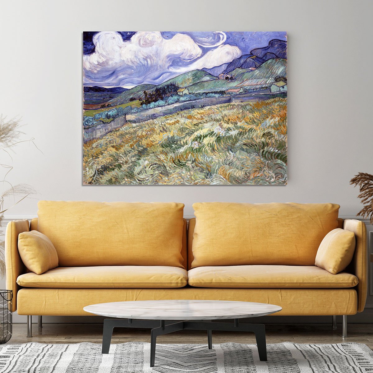 Landscape from Saint-Remy Canvas Print or Poster