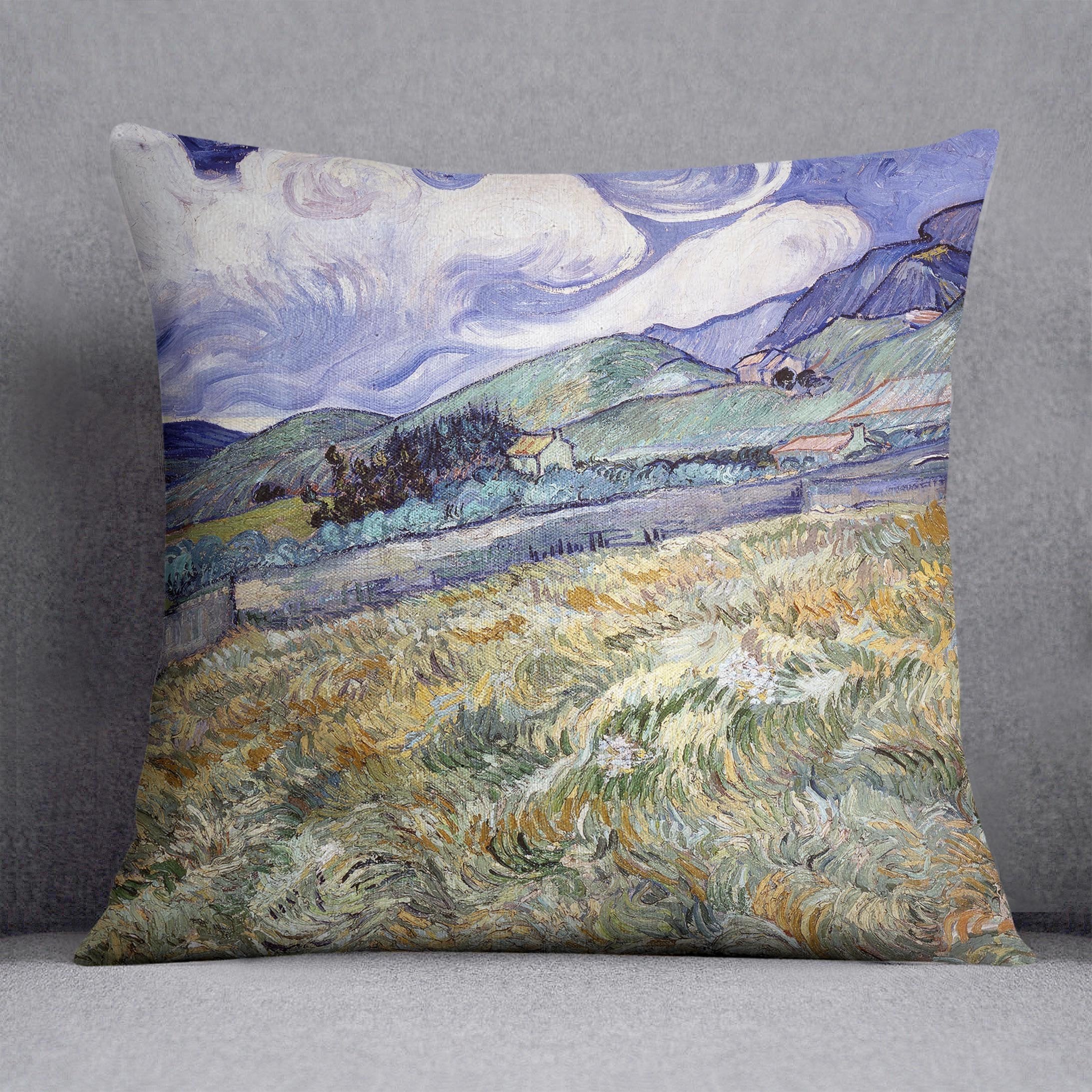 Landscape from Saint-Remy Throw Pillow